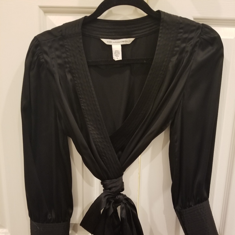 DVF Silk Wrap Blouse